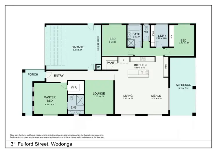 Floorplan of Homely house listing, 31 Fulford Street, Wodonga VIC 3690