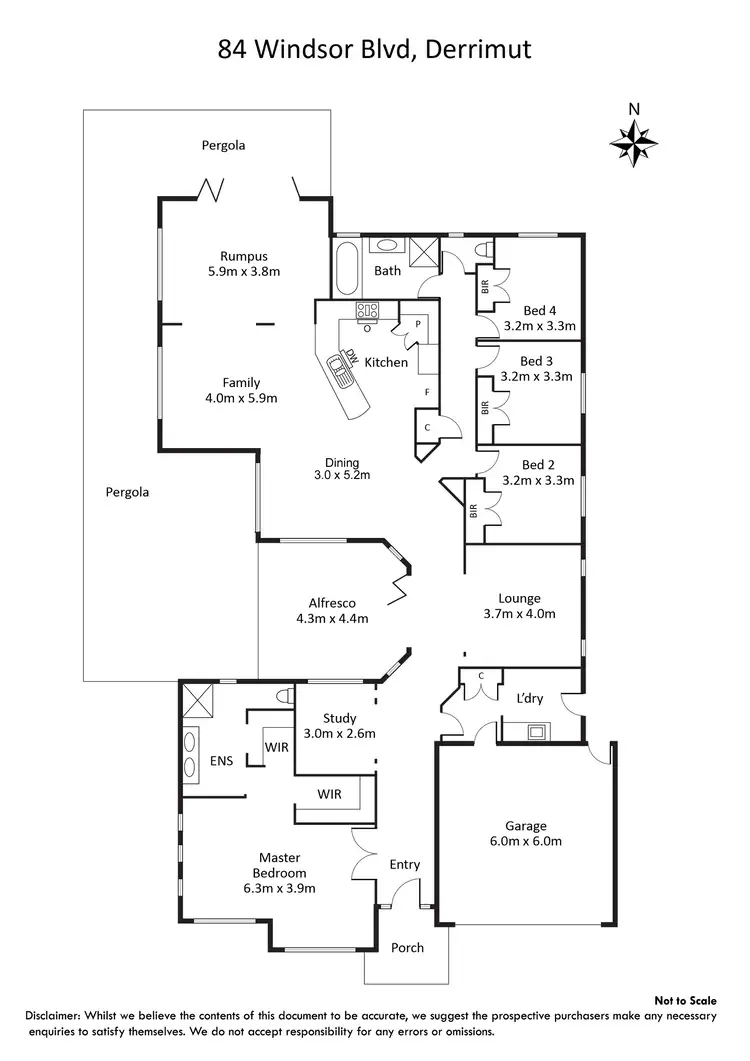 Floorplan of Homely house listing, 84 Windsor Boulevard, Derrimut VIC 3030