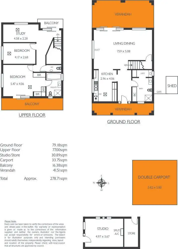 Floorplan of Homely house listing, 1 Warramunga Street, Fulham SA 5024
