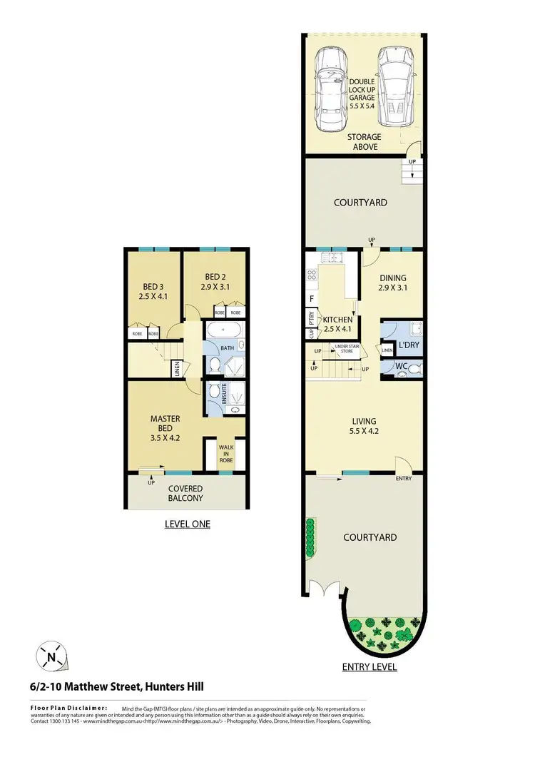 Floorplan of Homely apartment listing, 6/2-10 Matthew Street, Hunters Hill NSW 2110