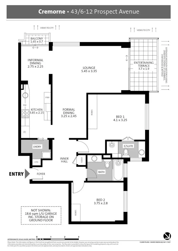 Floorplan of Homely apartment listing, 43/6-12 Prospect Avenue, Cremorne NSW 2090