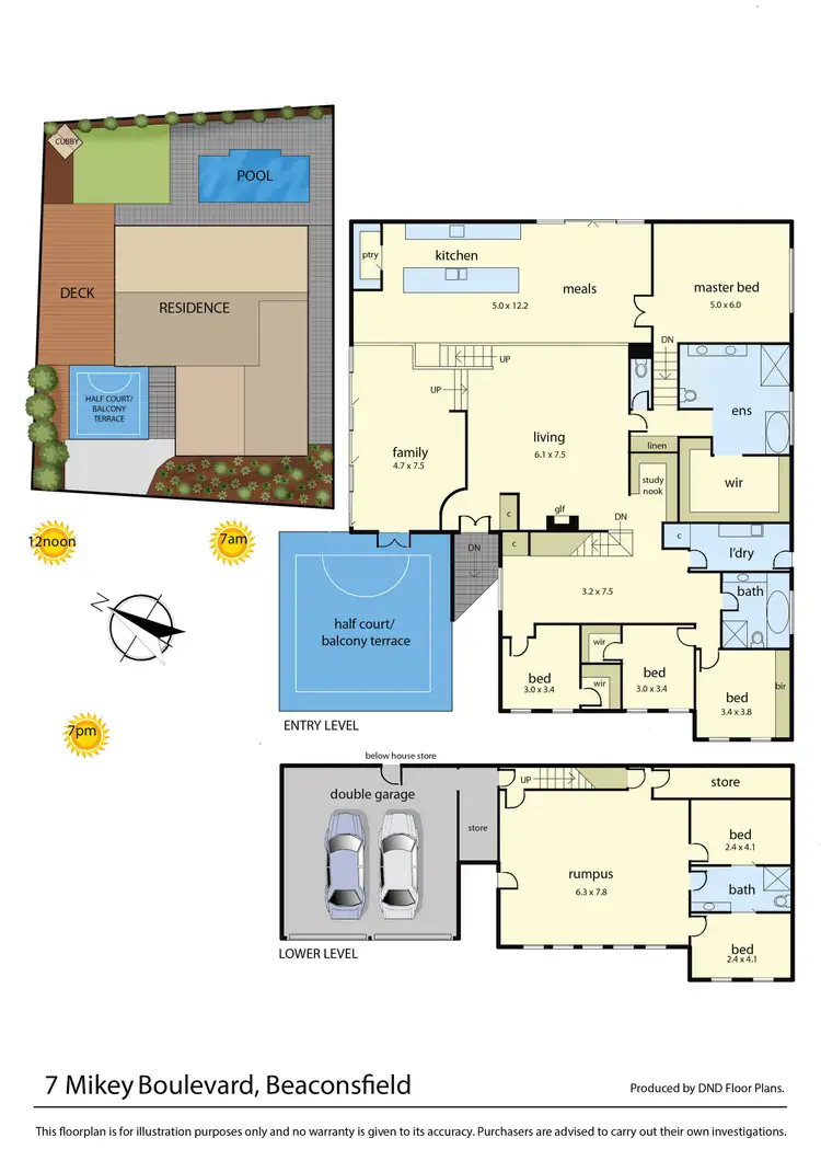 Floorplan of Homely house listing, 7 Mikey Boulevard, Beaconsfield VIC 3807