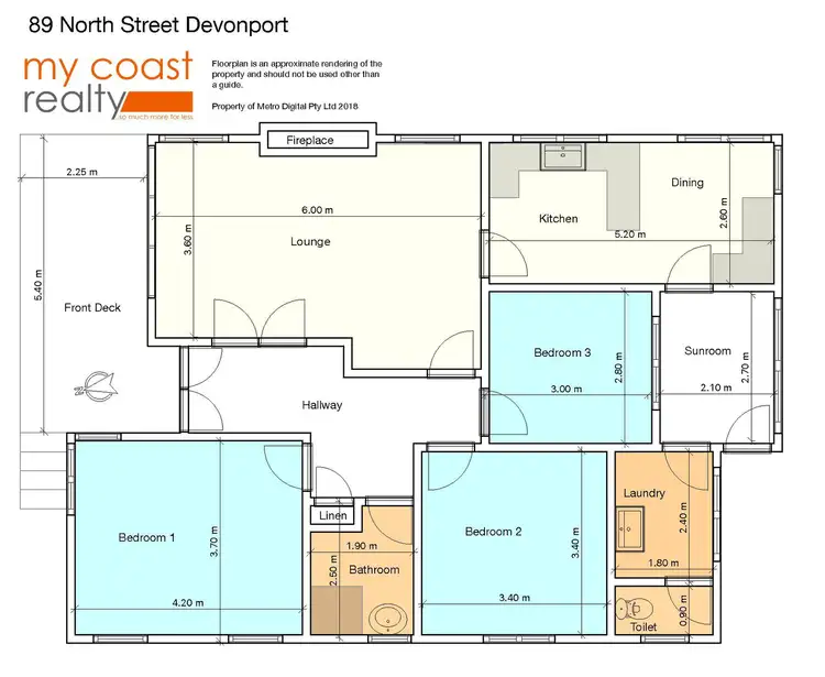 Floorplan of Homely house listing, 89 North Street, Devonport TAS 7310