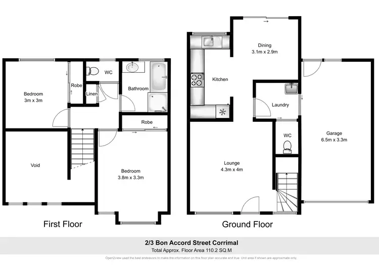 Floorplan of Homely townhouse listing, 2/3 Bon Accord Street, Corrimal NSW 2518