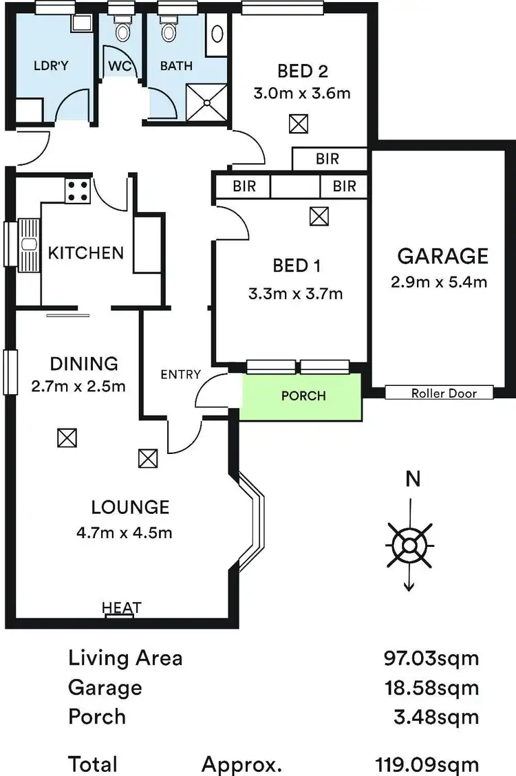 Floorplan of Homely unit listing, 3/10 Godfrey Terrace, Leabrook SA 5068