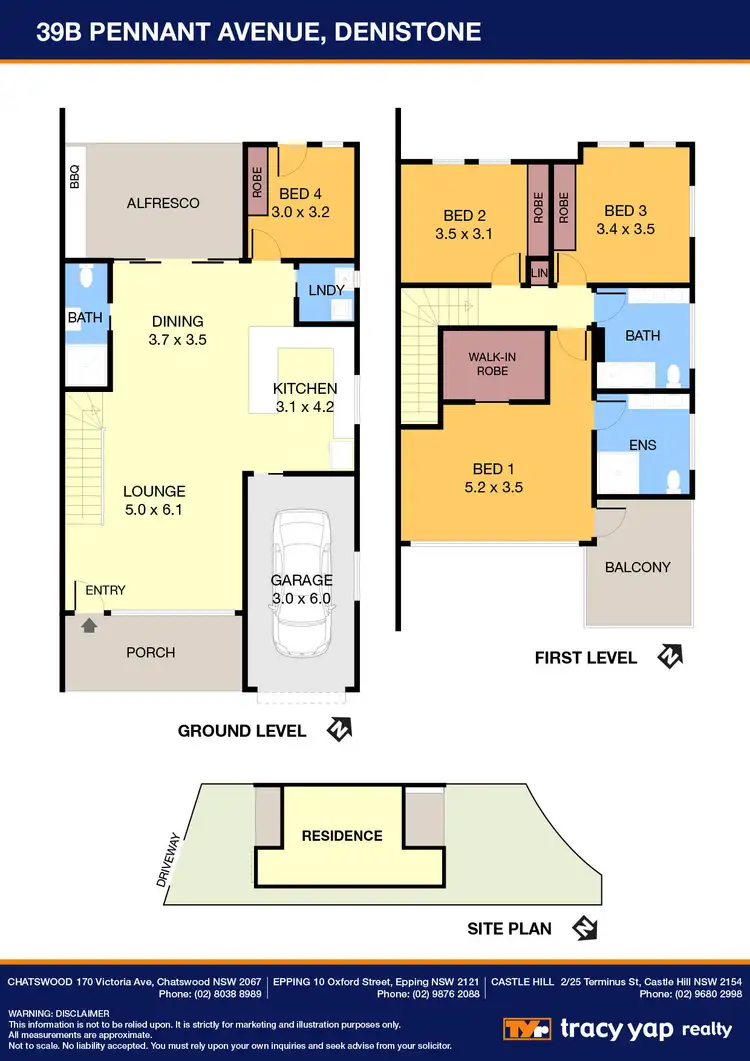 Floorplan of Homely semi-detached listing, 39B Pennant Avenue, Denistone NSW 2114