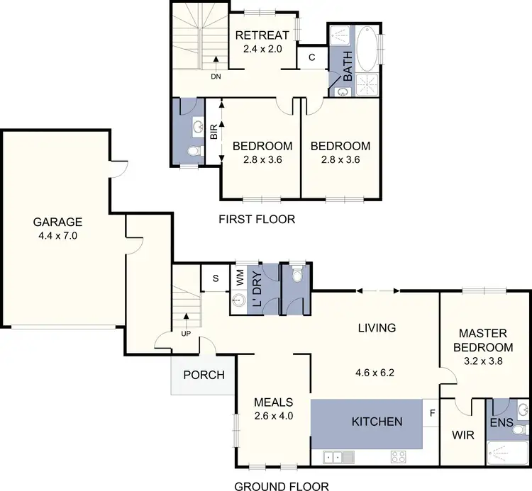 Floorplan of Homely townhouse listing, 5a Colac Street, Dallas VIC 3047