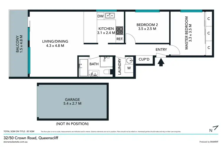 Floorplan of Homely apartment listing, 32/50 Crown Road, Queenscliff NSW 2096