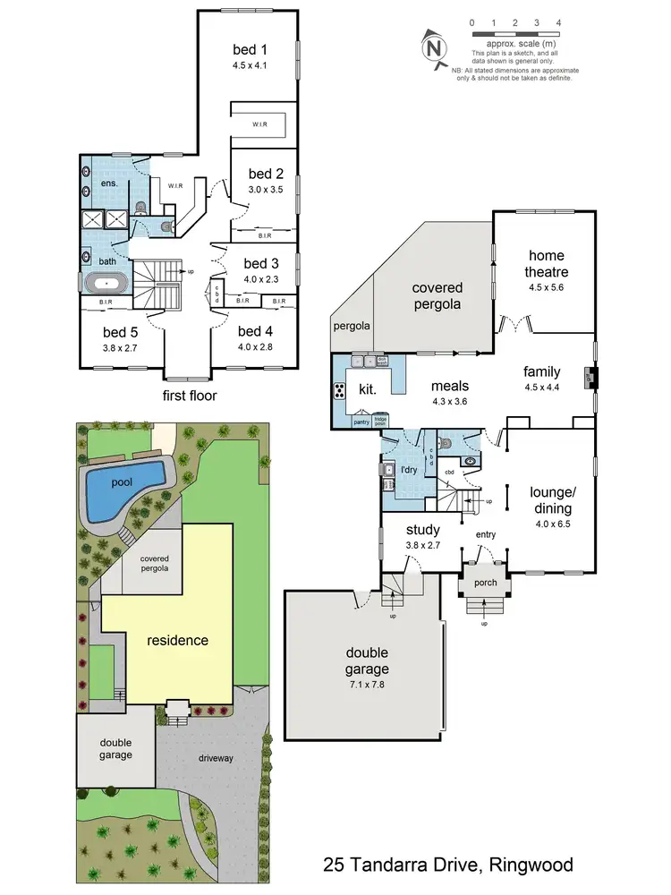 Floorplan of Homely house listing, 25 Tandarra Drive, Ringwood VIC 3134