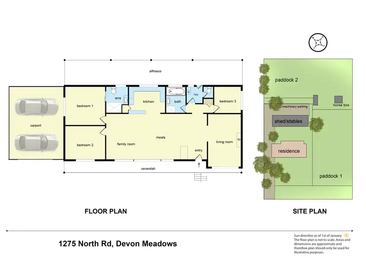 Floorplan of Homely house listing, 1275 North Road, Devon Meadows VIC 3977