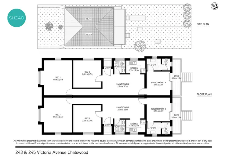 Floorplan of Homely house listing, 243 & 245 Victoria Avenue, Chatswood NSW 2067
