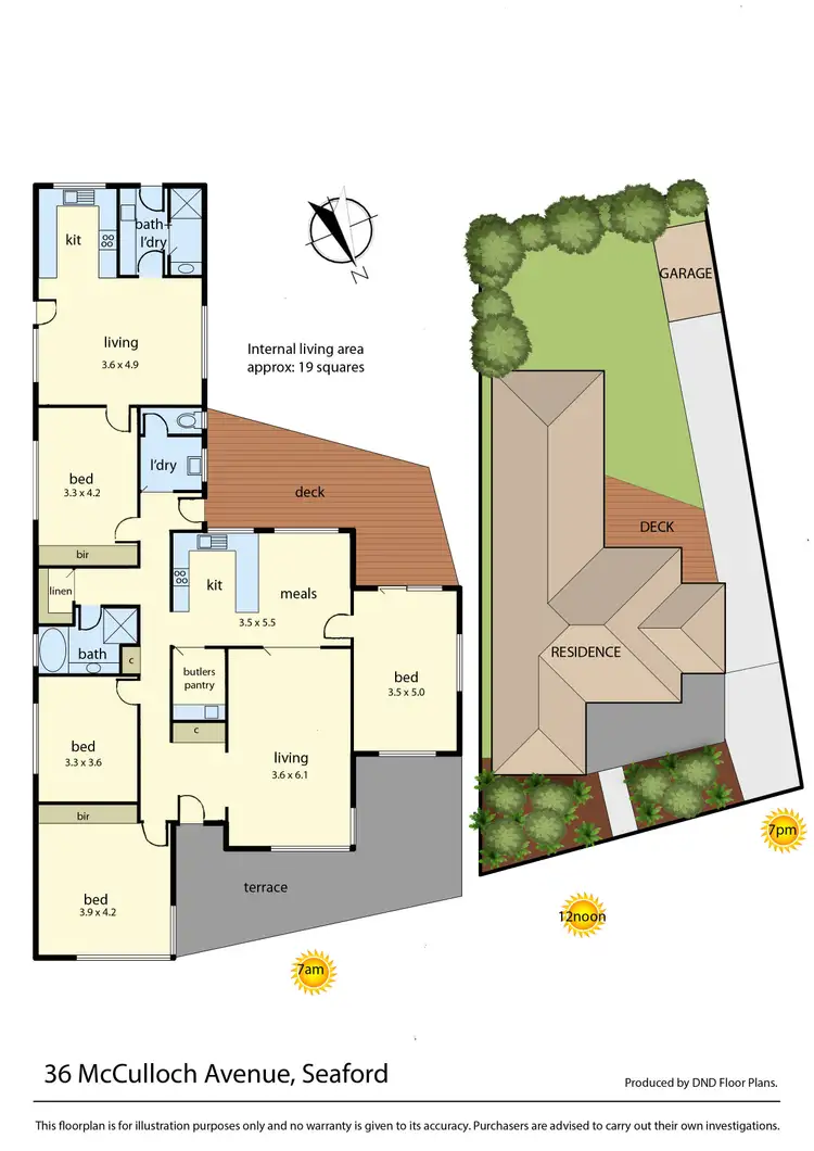 Floorplan of Homely house listing, 36 McCulloch Avenue, Seaford VIC 3198