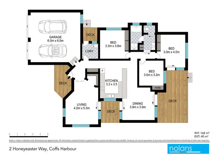 Floorplan of Homely house listing, 2 Honeyeater Way, Coffs Harbour NSW 2450