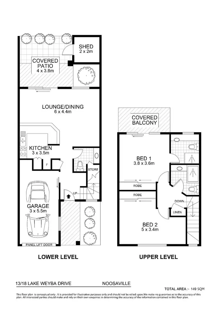 Floorplan of Homely unit listing, 13/18 Lake Weyba Drive, Noosaville QLD 4566