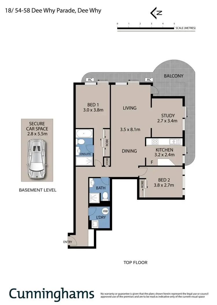 Floorplan of Homely apartment listing, 18/54 Dee Why Parade, Dee Why NSW 2099
