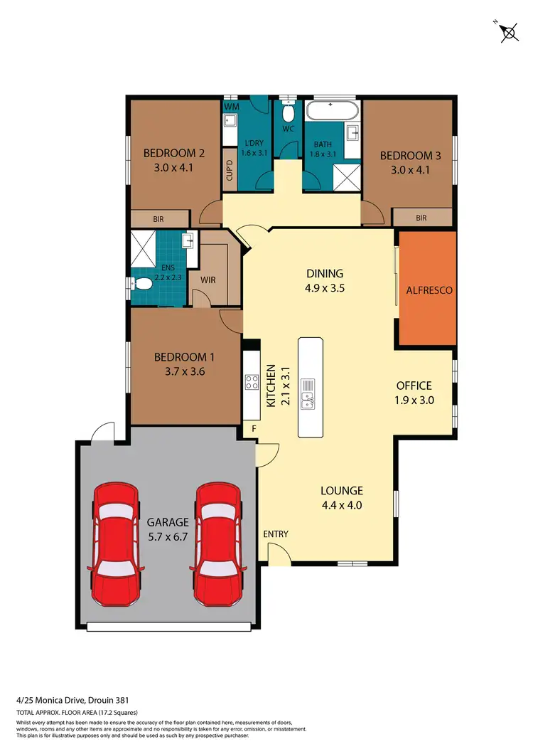 Floorplan of Homely house listing, 4/25 Monica Drive, Drouin VIC 3818