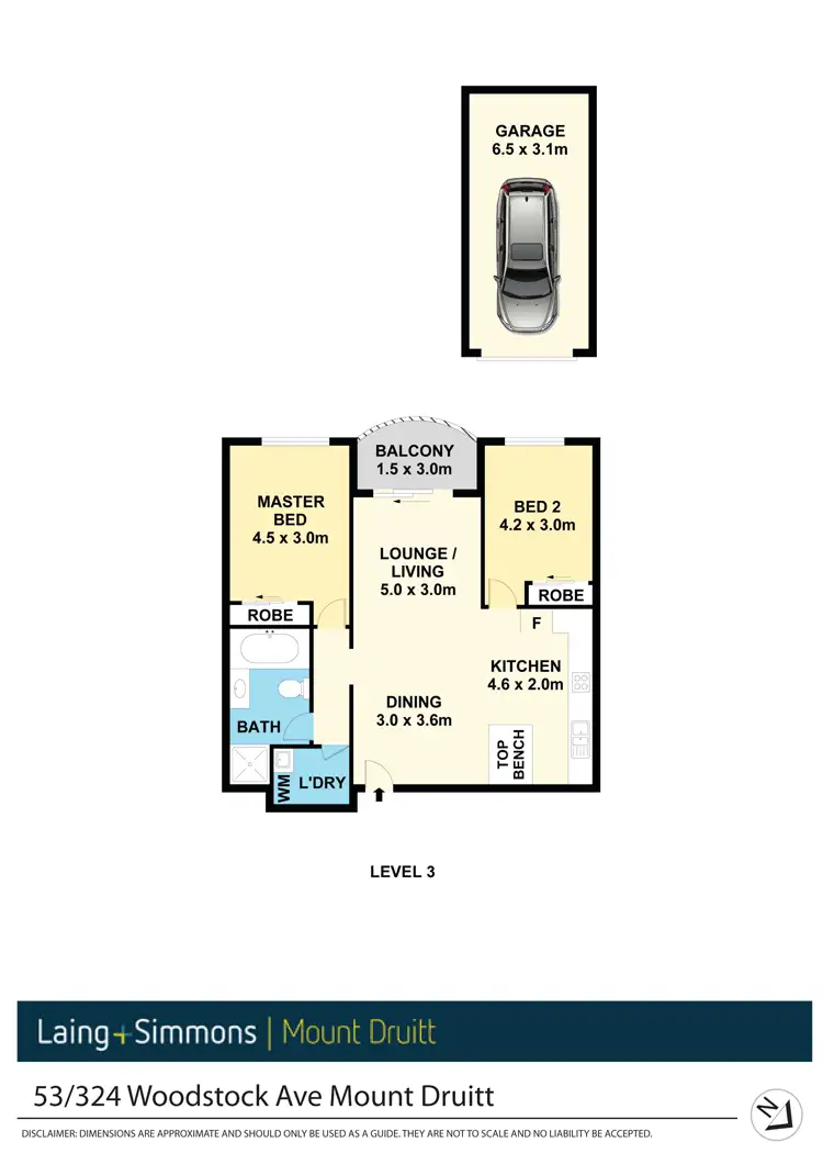 Floorplan of Homely unit listing, 53/324 Woodstock Avenue, Mount Druitt NSW 2770