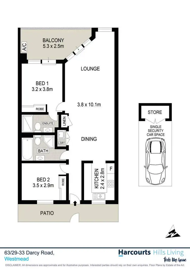 Floorplan of Homely apartment listing, 63/29-33 Darcy Road, Westmead NSW 2145