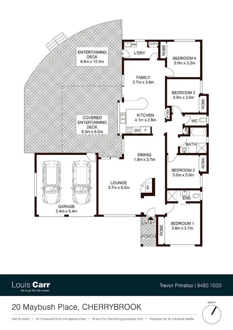Floorplan of Homely house listing, 20 Maybush Place, Cherrybrook NSW 2126