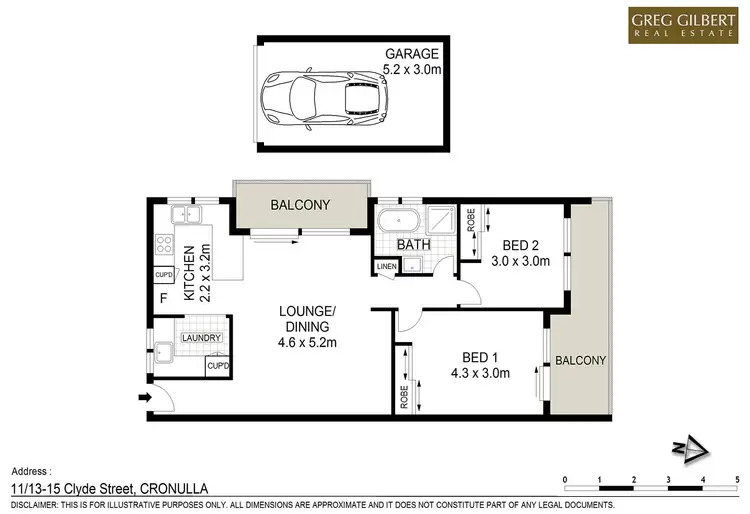Floorplan of Homely apartment listing, 11/13-15 Clyde Avenue, Cronulla NSW 2230