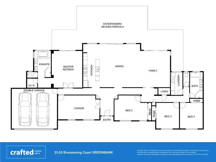 Floorplan of Homely house listing, 33-35 Bronzewing Court, Greenbank QLD 4124