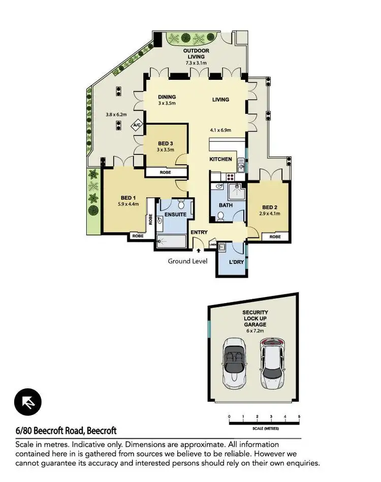 Floorplan of Homely apartment listing, 6/80 Beecroft Road, Beecroft NSW 2119