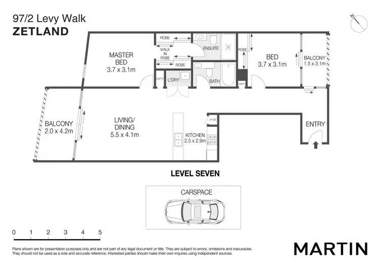 Floorplan of Homely apartment listing, 97/2 Levy Walk, Zetland NSW 2017