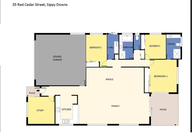 Floorplan of Homely house listing, 35 Red Cedar Street, Sippy Downs QLD 4556