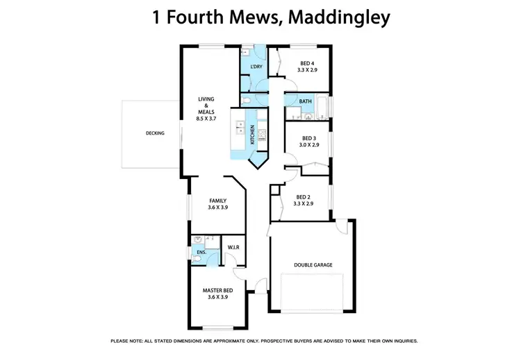 Floorplan of Homely house listing, 1 Fourth Mews, Bacchus Marsh VIC 3340