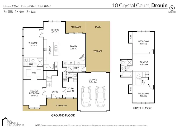 Floorplan of Homely house listing, 10 Crystal Court, Drouin VIC 3818