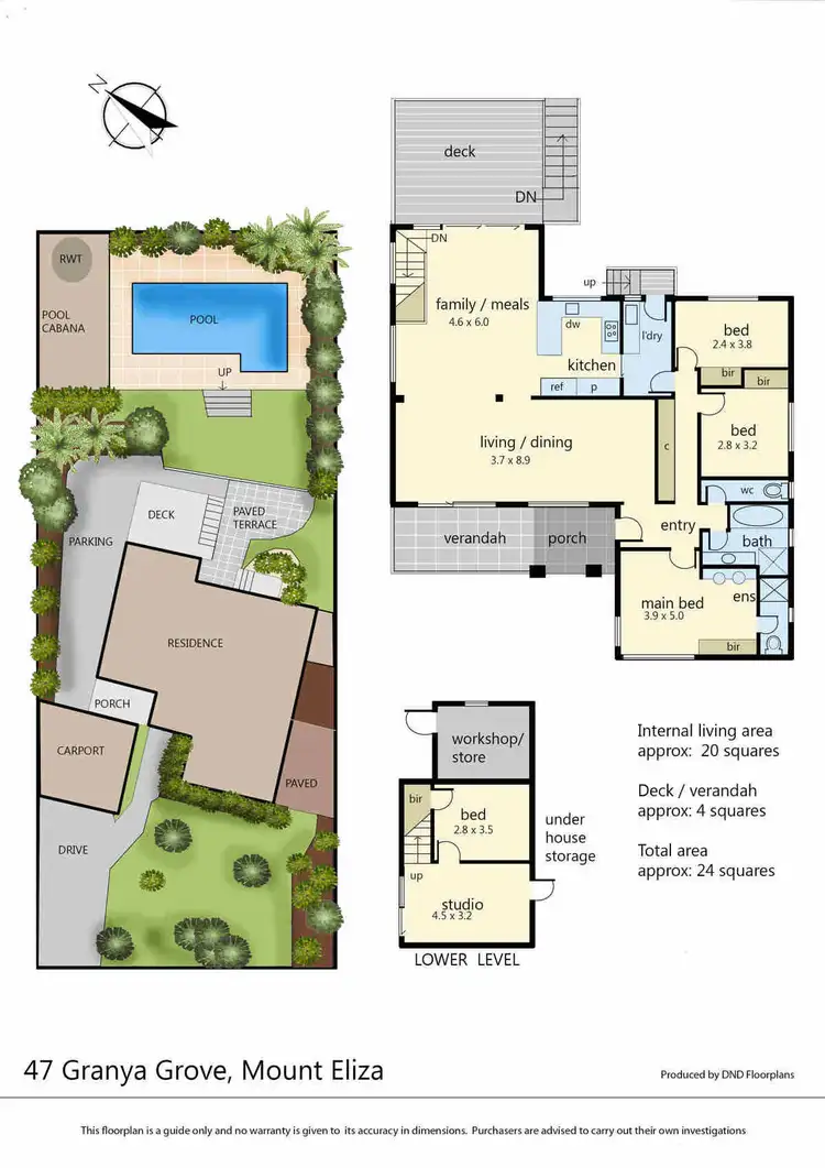 Floorplan of Homely house listing, 47 Granya Grove, Mount Eliza VIC 3930