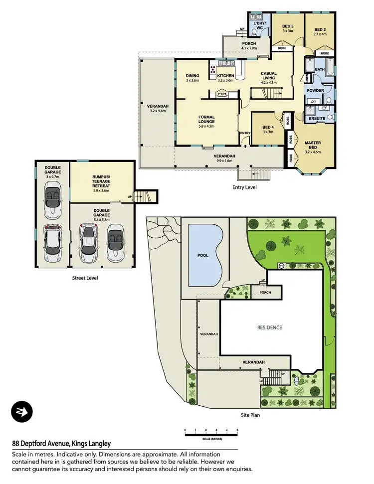 Floorplan of Homely house listing, 88 Deptford Avenue, Kings Langley NSW 2147