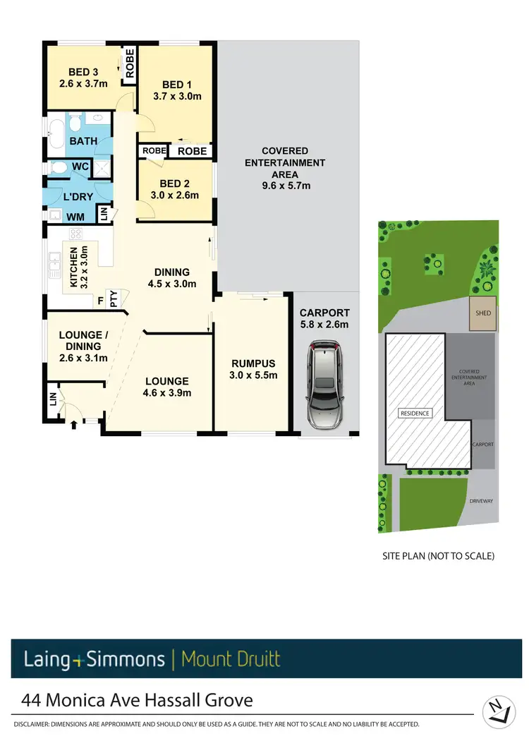Floorplan of Homely house listing, 44 Monica Avenue, Hassall Grove NSW 2761