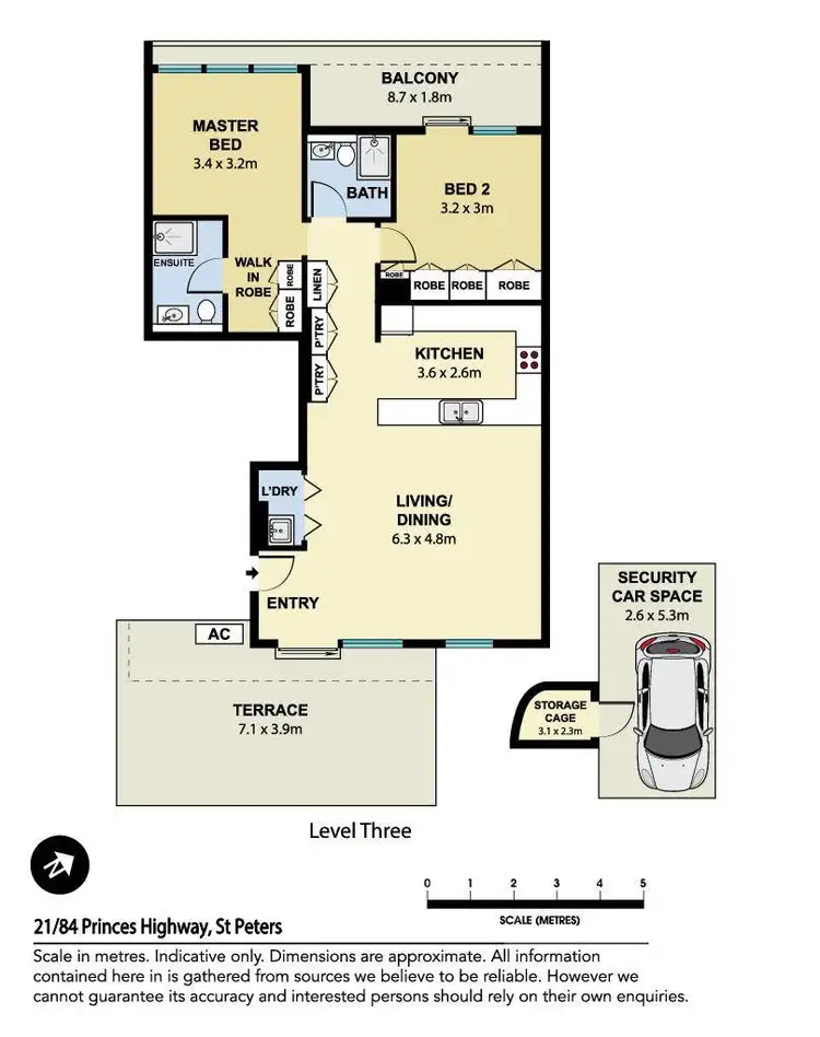 Floorplan of Homely apartment listing, 21/84 Princes Highway, St Peters NSW 2044