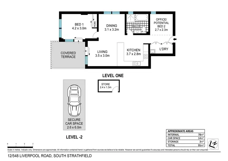 Floorplan of Homely apartment listing, 12/548-552 Liverpool Road, Strathfield South NSW 2136