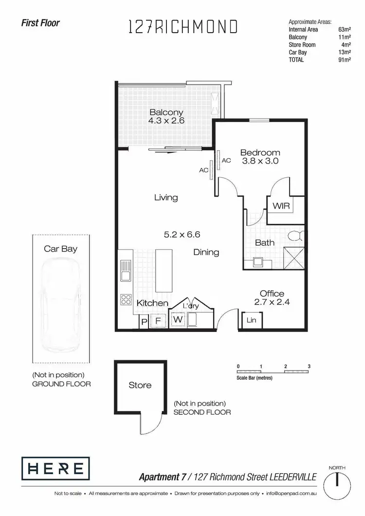 Floorplan of Homely apartment listing, 7/127 Richmond Street, Leederville WA 6007