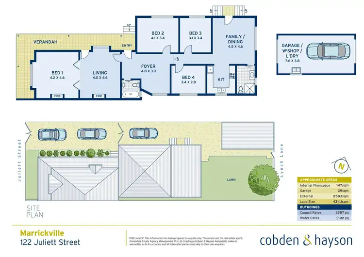 Floorplan of Homely house listing, 122 Juliett Street, Marrickville NSW 2204