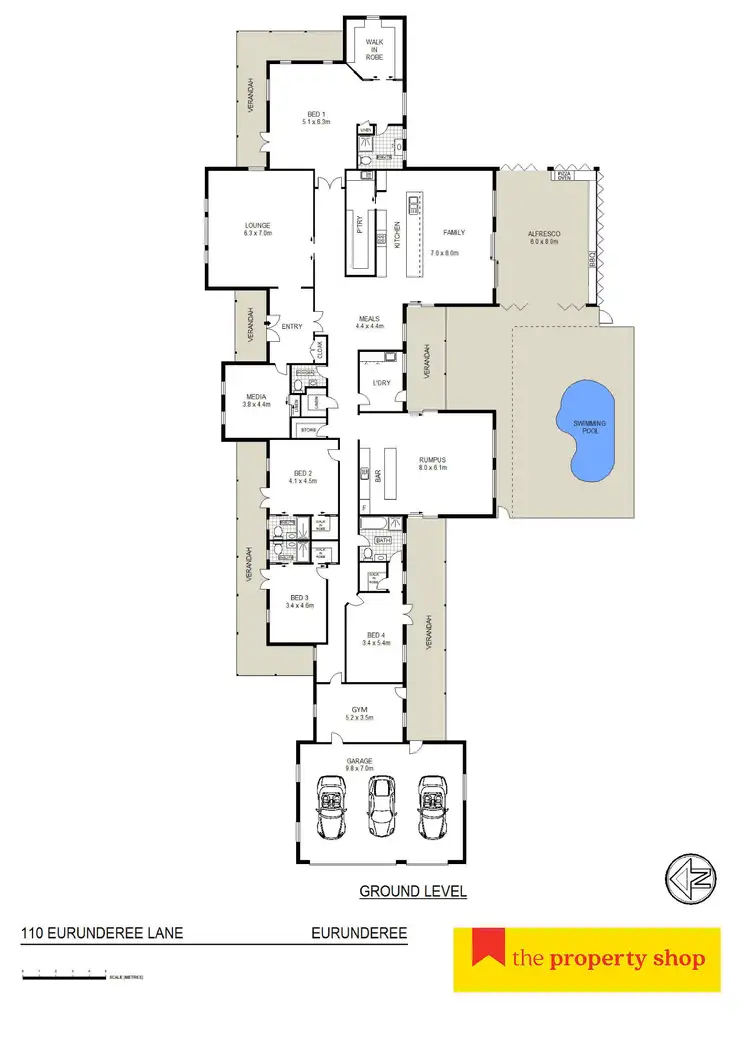 Floorplan of Homely rural property listing, 110 Eurunderee Lane, Mudgee NSW 2850
