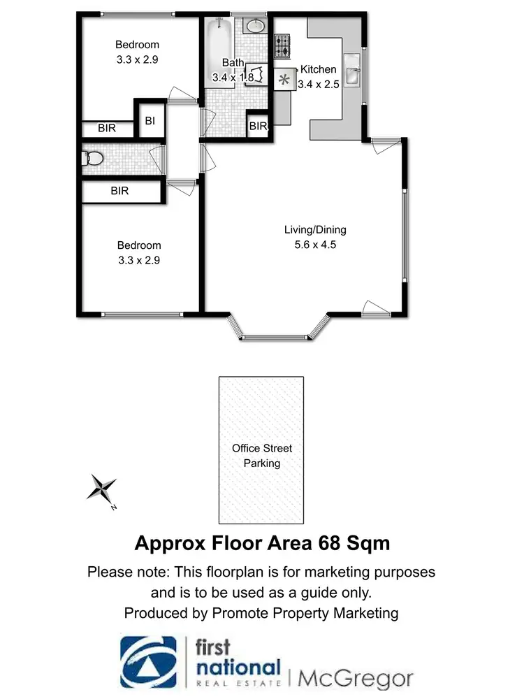 Floorplan of Homely unit listing, 10/18 Clydesdale Avenue, Glenorchy TAS 7010