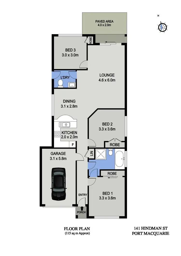 Floorplan of Homely house listing, 141 Hindman Street, Port Macquarie NSW 2444