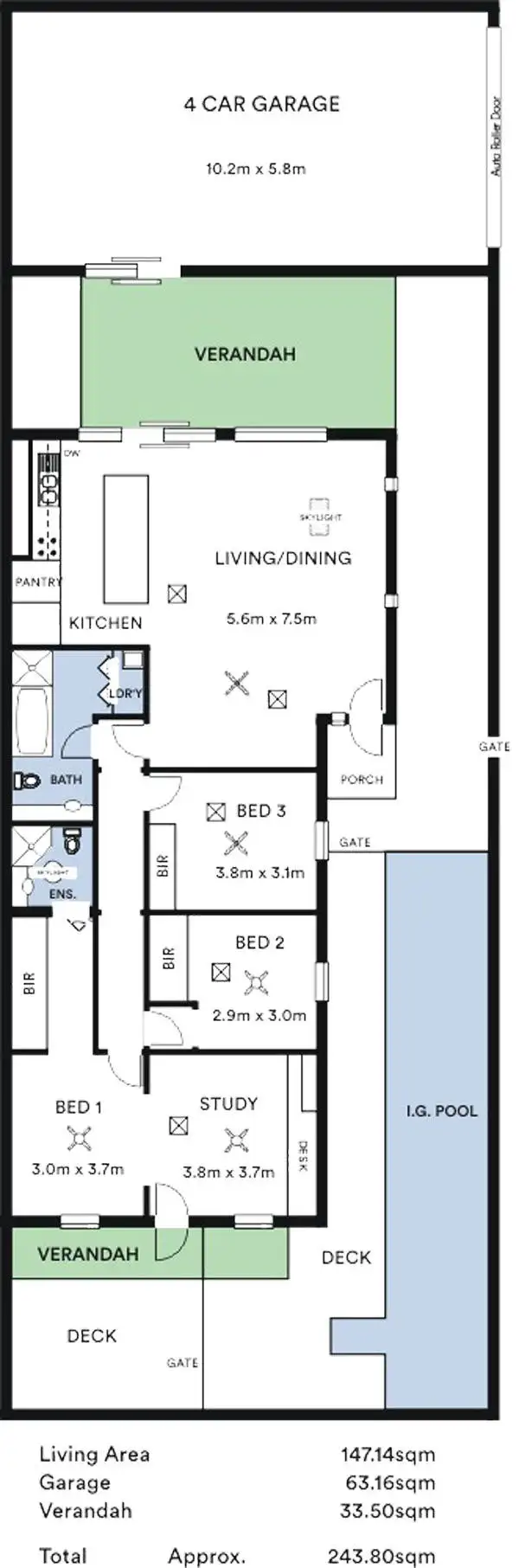 Floorplan of Homely house listing, 16 High Street, Kensington SA 5068