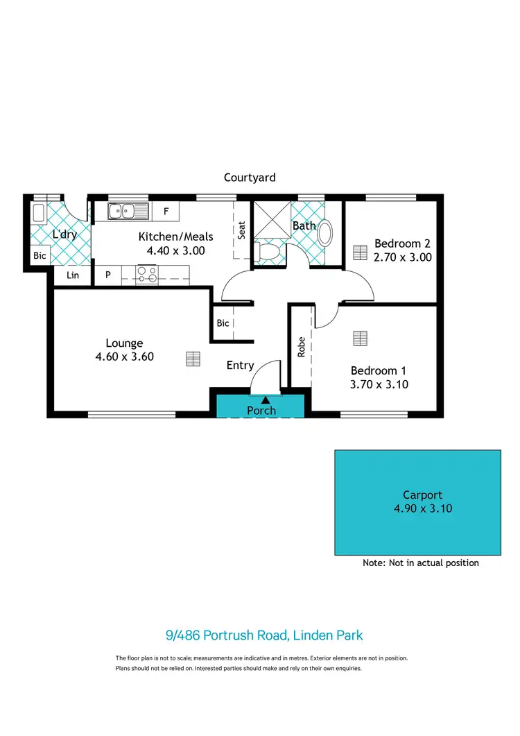 Floorplan of Homely unit listing, 9/486 Portrush Road, Linden Park SA 5065