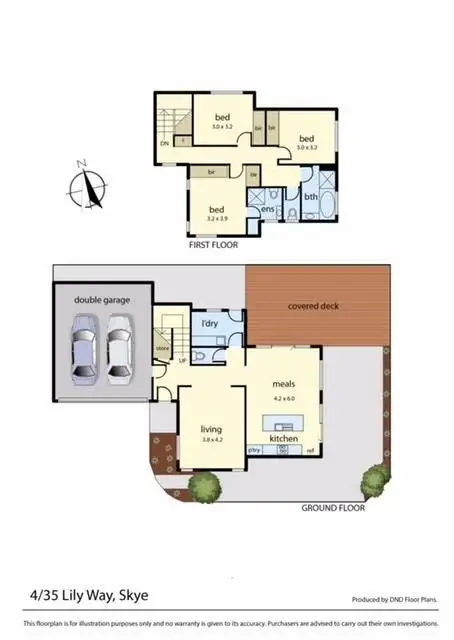 Floorplan of Homely unit listing, 4/35 Lily Way, Skye VIC 3977