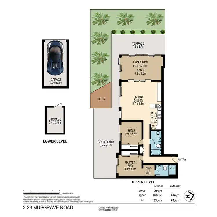 Floorplan of Homely unit listing, 3/23 Musgrave Road, Indooroopilly QLD 4068