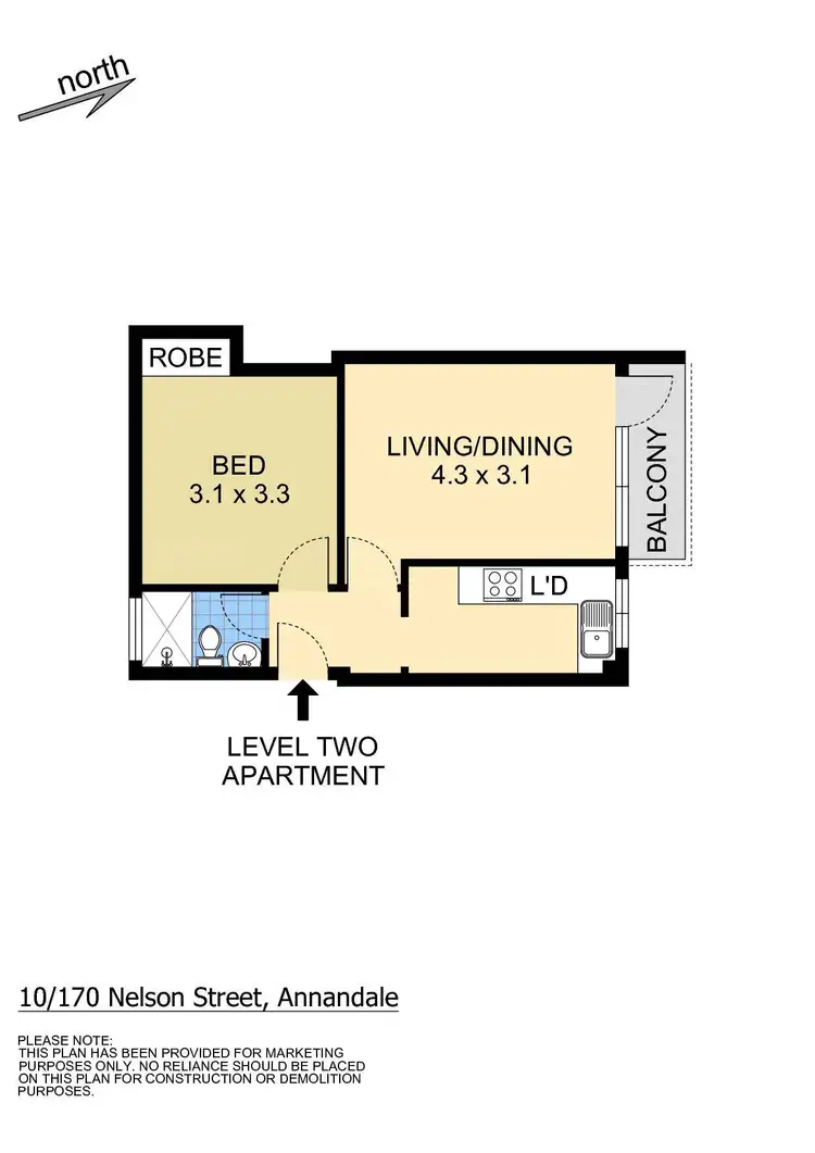 Floorplan of Homely unit listing, 10/170 Nelson Street, Annandale NSW 2038