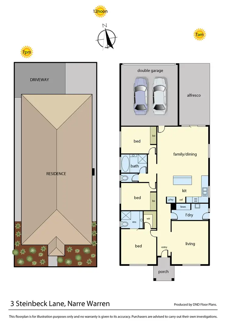 Floorplan of Homely house listing, 3 Steinbeck Lane, Narre Warren VIC 3805