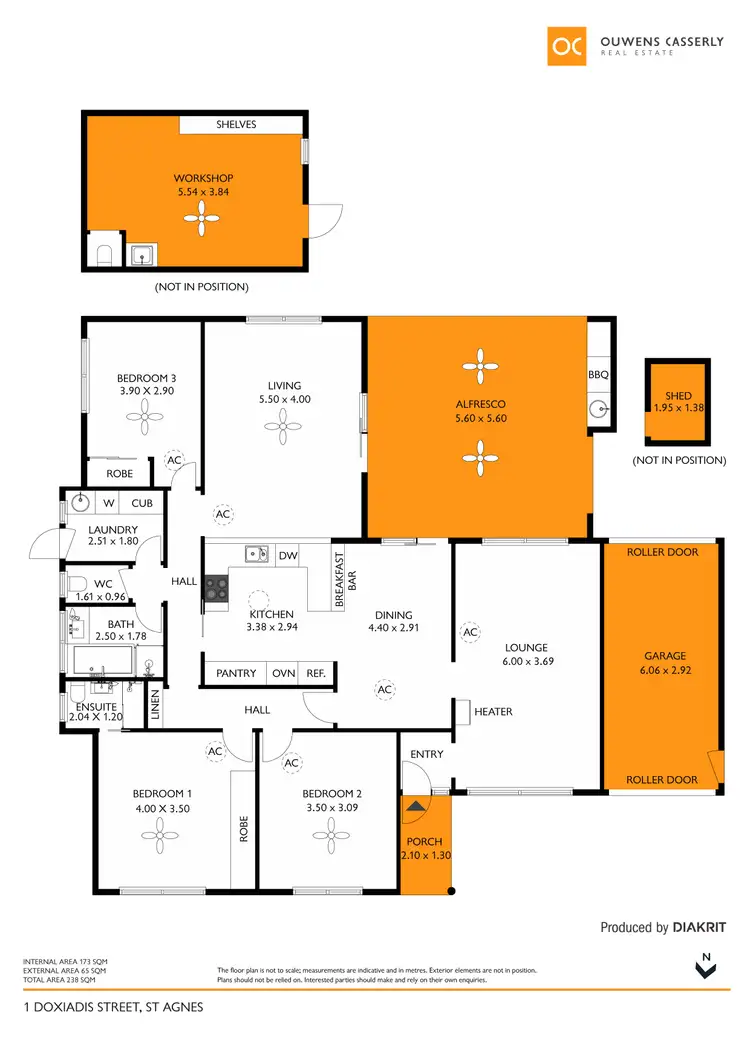 Floorplan of Homely house listing, 1 Doxiadis Street, St Agnes SA 5097
