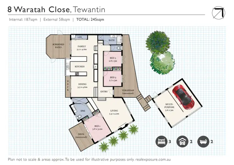 Floorplan of Homely house listing, 8 Waratah Close, Tewantin QLD 4565