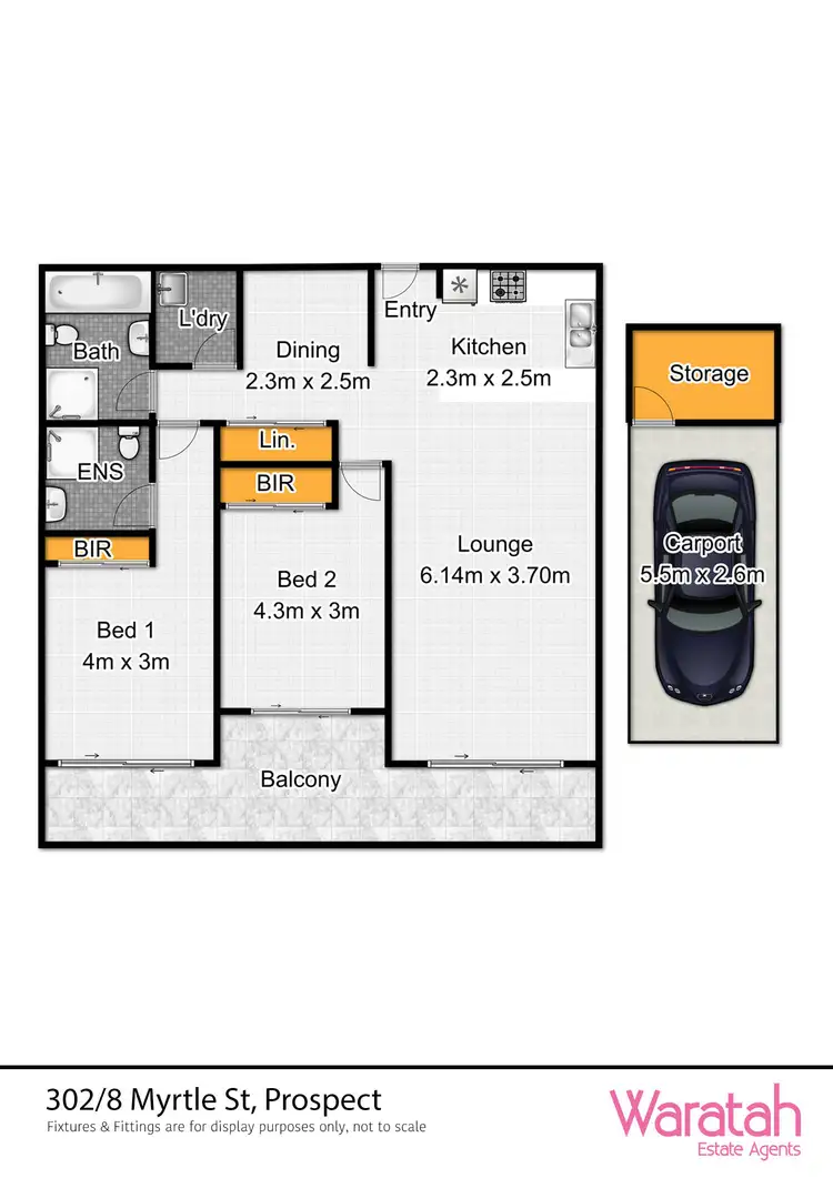 Floorplan of Homely apartment listing, 302/8C Myrtle Street, Prospect NSW 2148