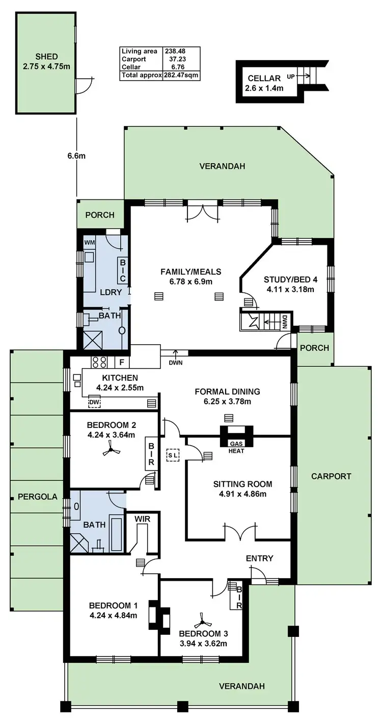 Floorplan of Homely house listing, 118 Sixth Avenue, Joslin SA 5070